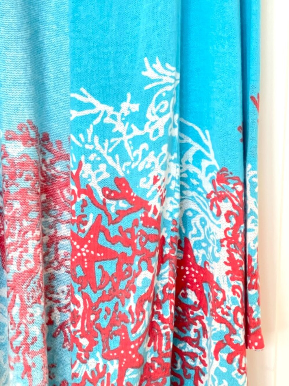 Lilly Pulitzer Connell Sweater Wrap Cascade Coral Lightweight Cardigan - Picture 4 of 10